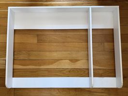 Wickelsufsatz für IKEA HEMNES 108cm, weiss