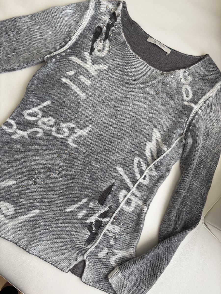 Monari Maglioni & Felpe: Pullover Monari grau gr.S – Usato da langenthal venduto da rundholz7 8