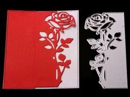 Stanzschablone Nr.251, Blume, Rose (Sizzix geeignet)