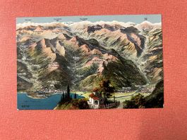 Alpen Panorama Ansichtskarte Locarno Lago Maggiore 8076
