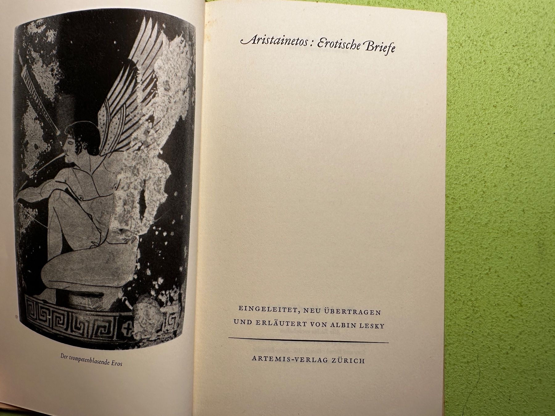 Bücher: Aristainetos: Erotische Briefe – Gebraucht aus Zürich von allp 2