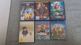 6 Filme: DVDs / Blu-ray / Kinderfilme