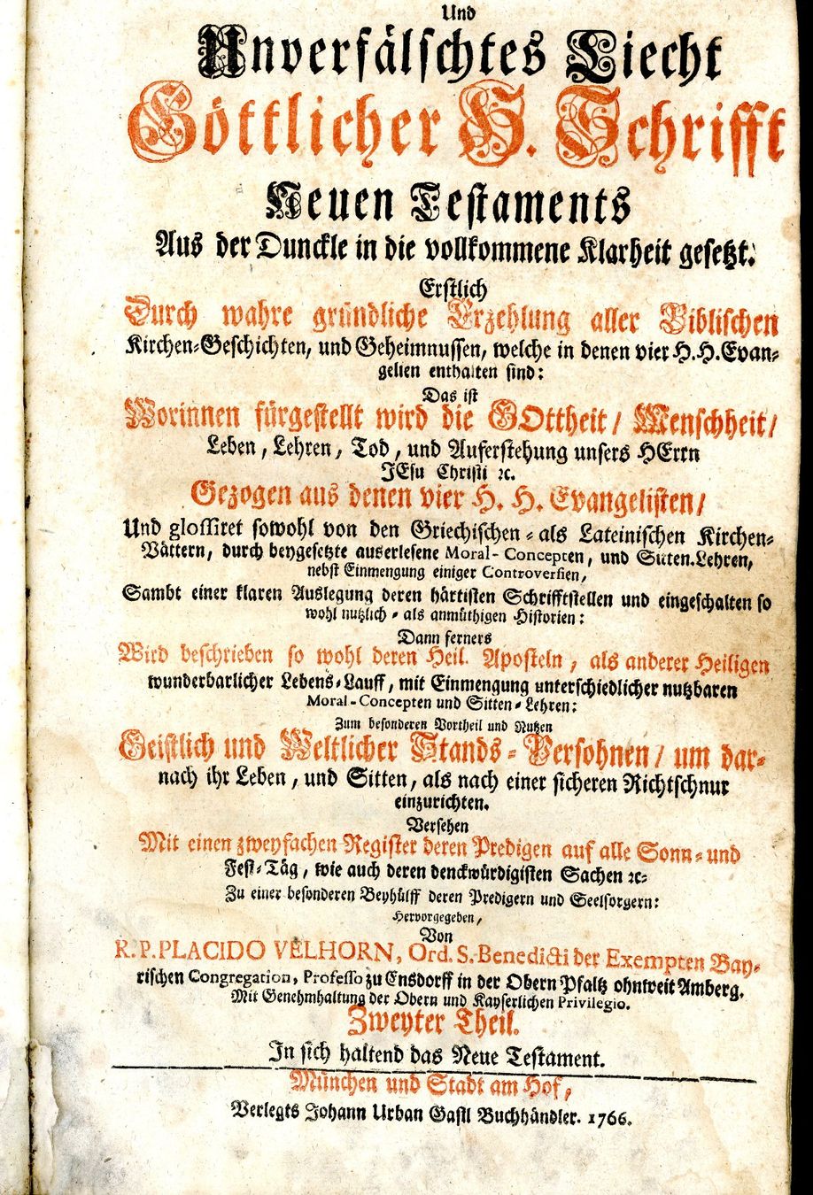 Livres: Bibel 1766 - Neues Testament – D'occasion à Einsiedeln par otm_7s5v 6