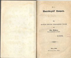 Der Amtsbezirk Laupen 1840