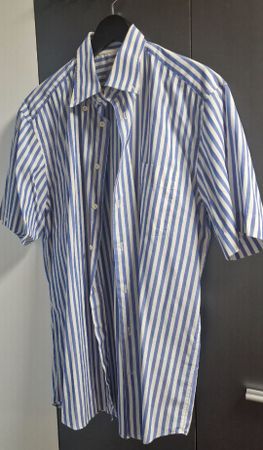 Van Laack Hemd, Grösse 41, blau gestreift