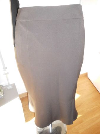 Jupe brune midi T. 46