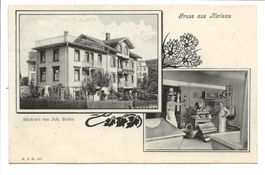Gruss aus Herisau (AR) Bäcker Joh. Beller - Jugendstil  1907