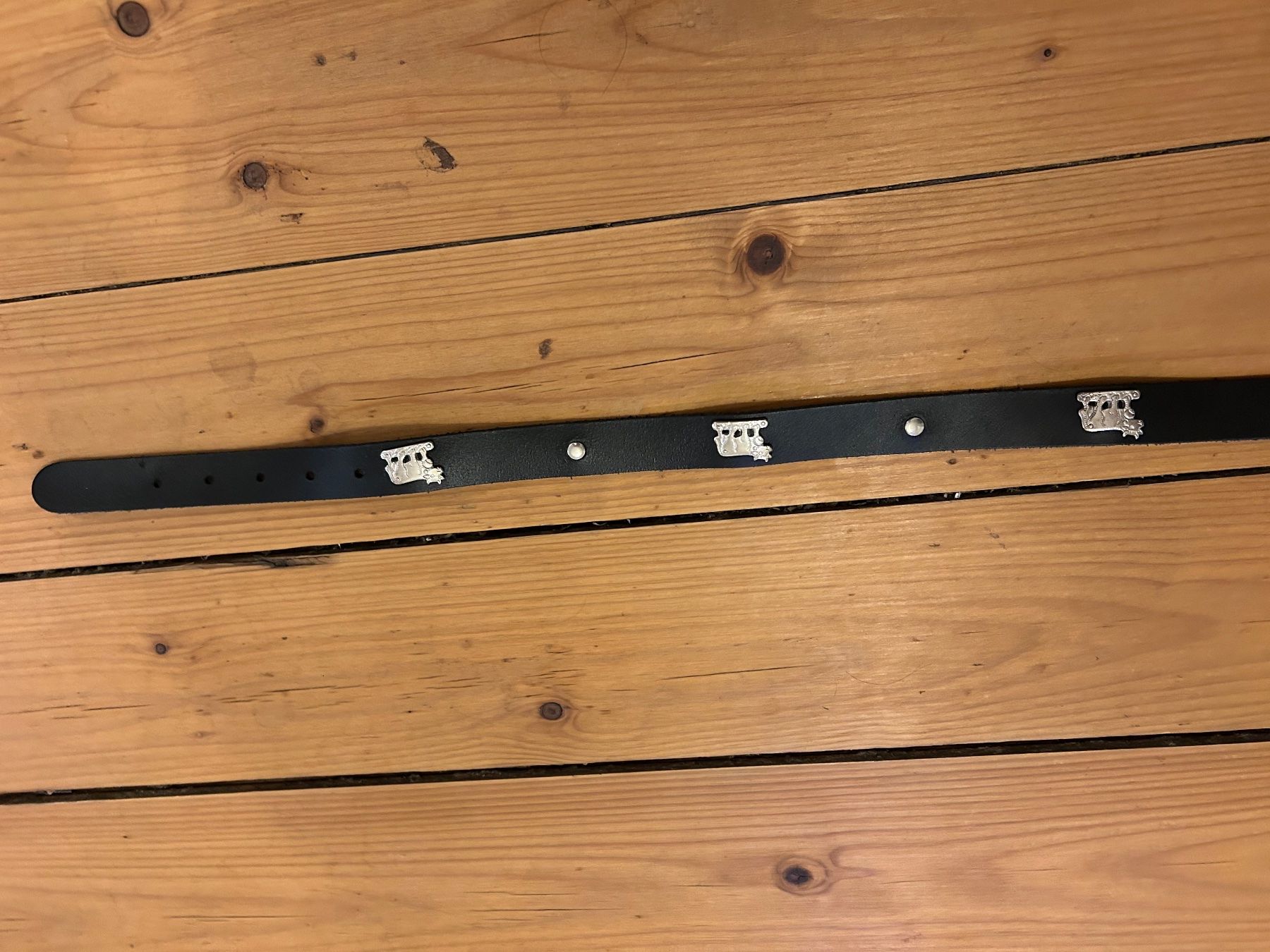 Cinture: Ledergürtel Schwarz mit Kuh – Usato da Elsau venduto da ari_pk96 1