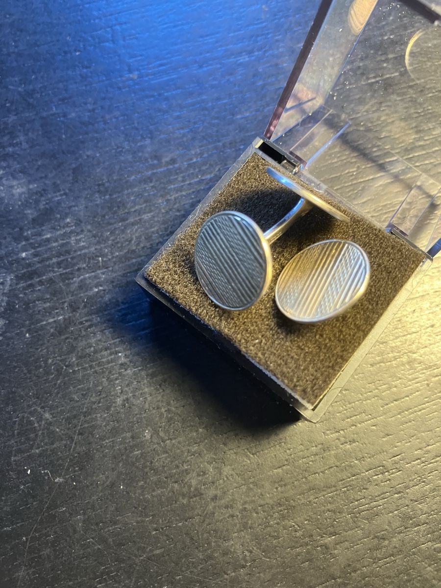 Gemelli: Manchetten  Knöpfe ,  Silber  800 – Usato da Herisau venduto da Penholder 4