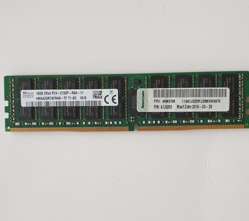 ECC Server DDR4 RAM Memo 16GB 2RX4 pc4 2133p ra010 topzustad (Gebraucht) in Reinach BL für CHF