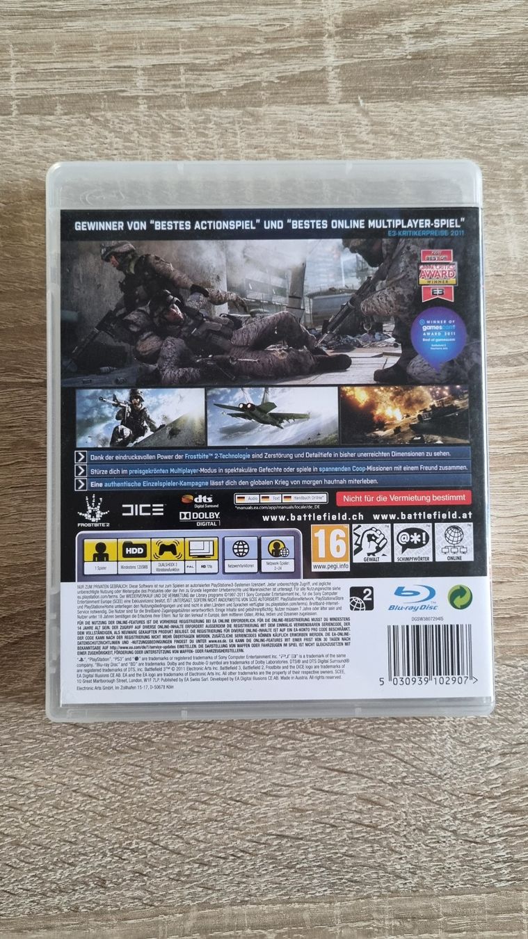 Spiele: Battlefield 3 PS3 – Gebraucht aus Hagenbuch ZH von lecterr55 2