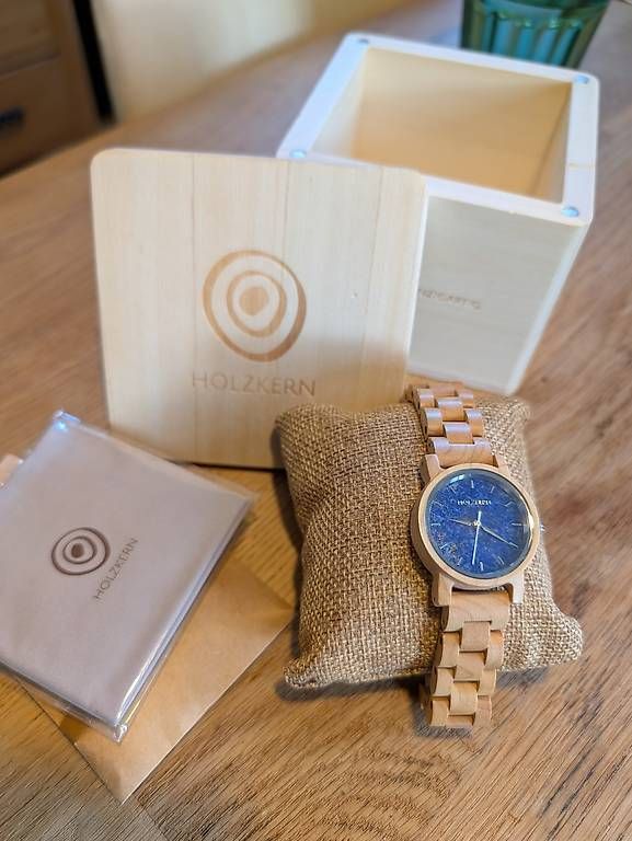 Orologi: Uhr Holzkern Wasser – Nuovo e nell'imballaggio originale da Steffisburg venduto da Maxi121 2