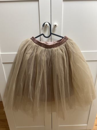 Tüllrock Damen beige mit Gummibund guter Zustand