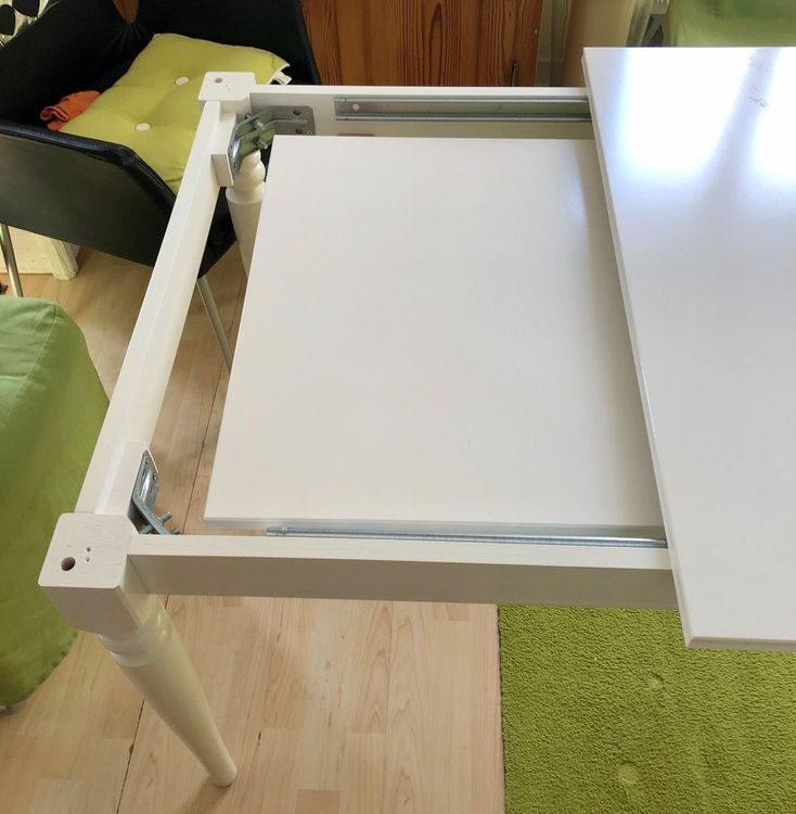 IKEA weisser Esstisch Ingatorp günstig Kaufen auf Ricardo