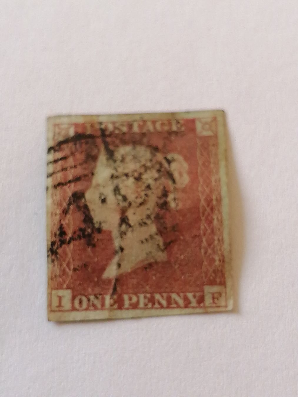Alle Briefmarken: One Penny Red 1841,  – Gebraucht aus Happerswil von tschergi