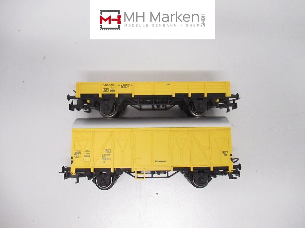 Märklin 2-teiliges Bauzugwagenset der DB ohne OVP AC WS H0 (Gebraucht ...