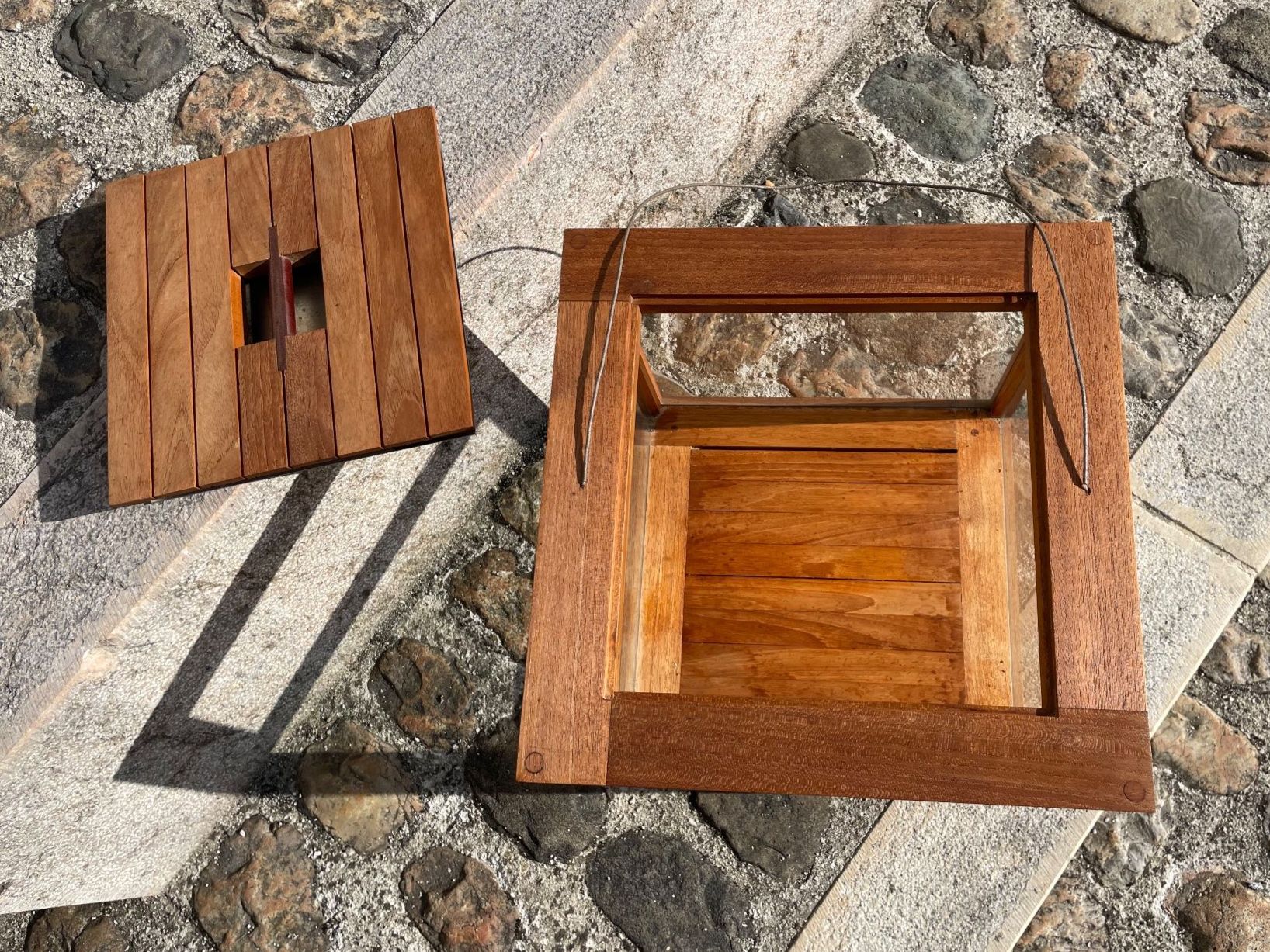 Lanterne: Tribu Gartenlaterne Teakholz – Usato da Brugg AG venduto da lenya1 3