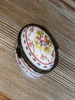 Porzellan Dose Vintage Blumenmuster Schatulle