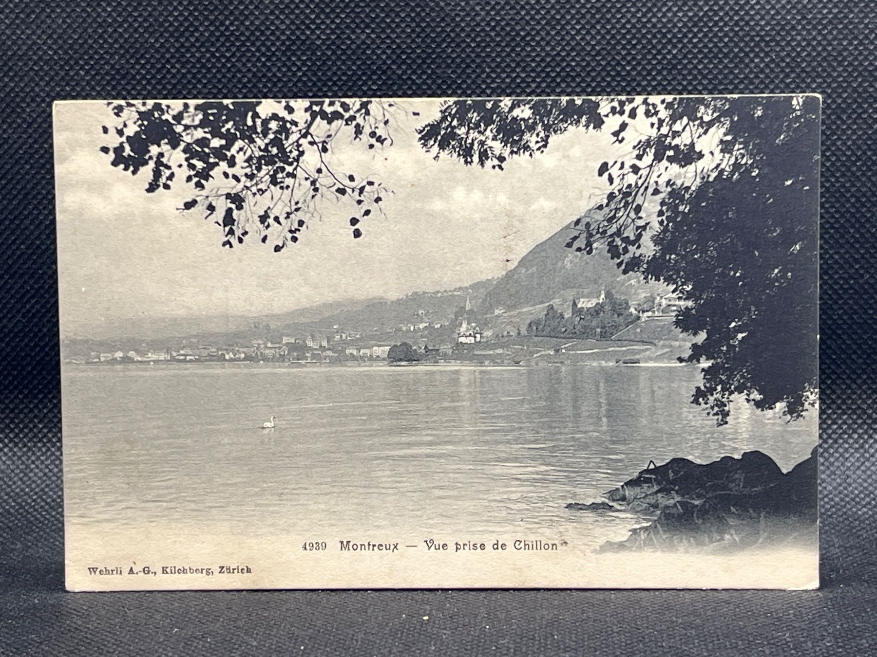 Cartoline postali: Montreux - Vue prise de Chillon – Usato da Widnau venduto da Brusi9
