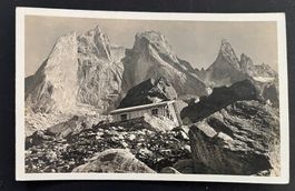 Sciorahütte gegen die Scioragipfel, Fotokarte 1924