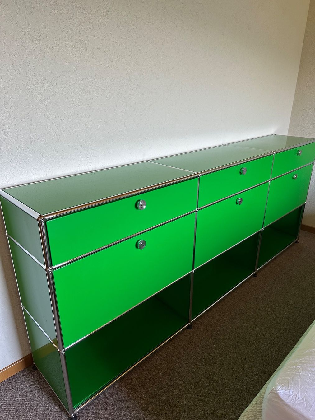 USM Scaffali: USM Haller Regal 3x3 Grün – Usato da Uetikon am See venduto da eli-r 7