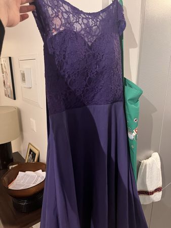 JJ's House Abendkleid lila mit Spitze