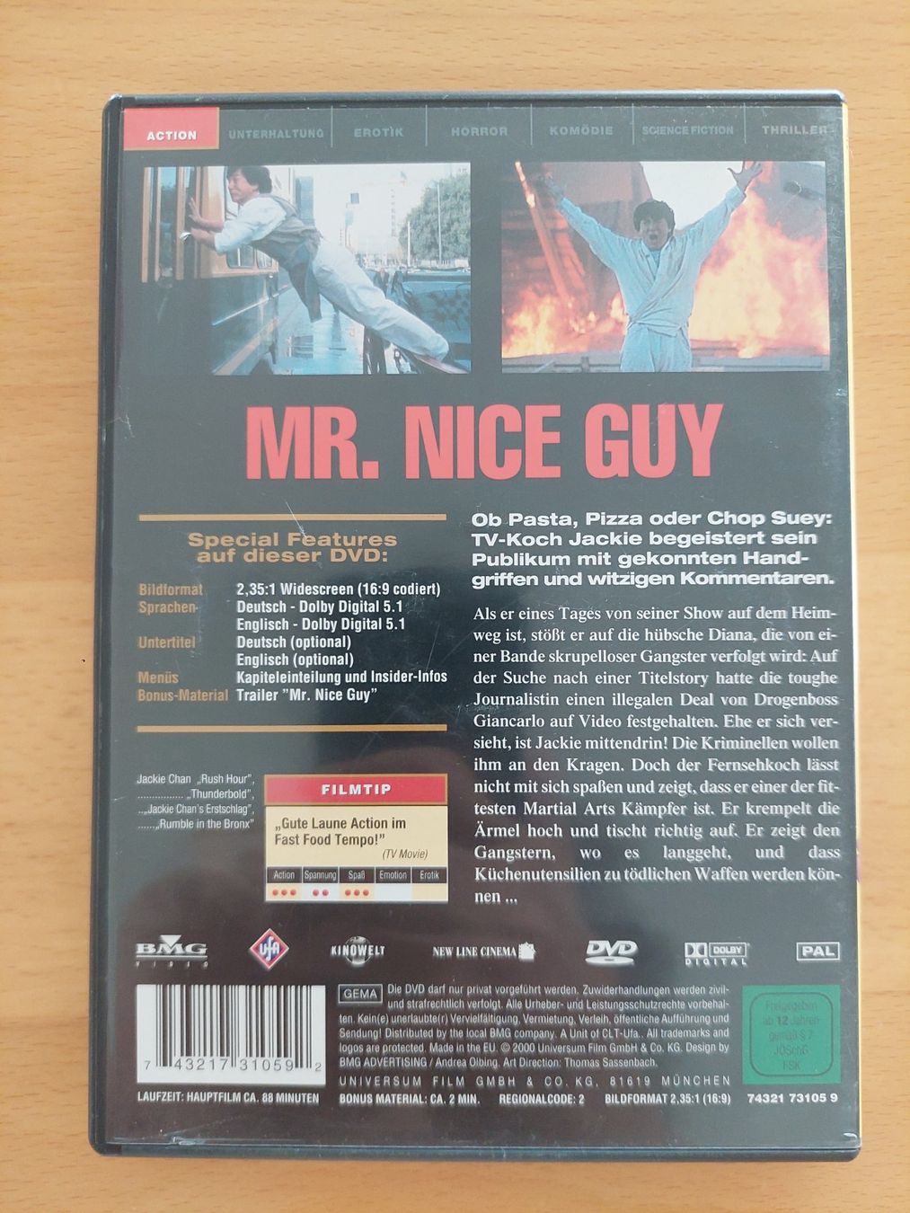 Tous les DVDs: Jackie Chan Mr. Nice Guy DVD Widescreen Edition – D'occasion à St.Gallen par Tamal0204 1