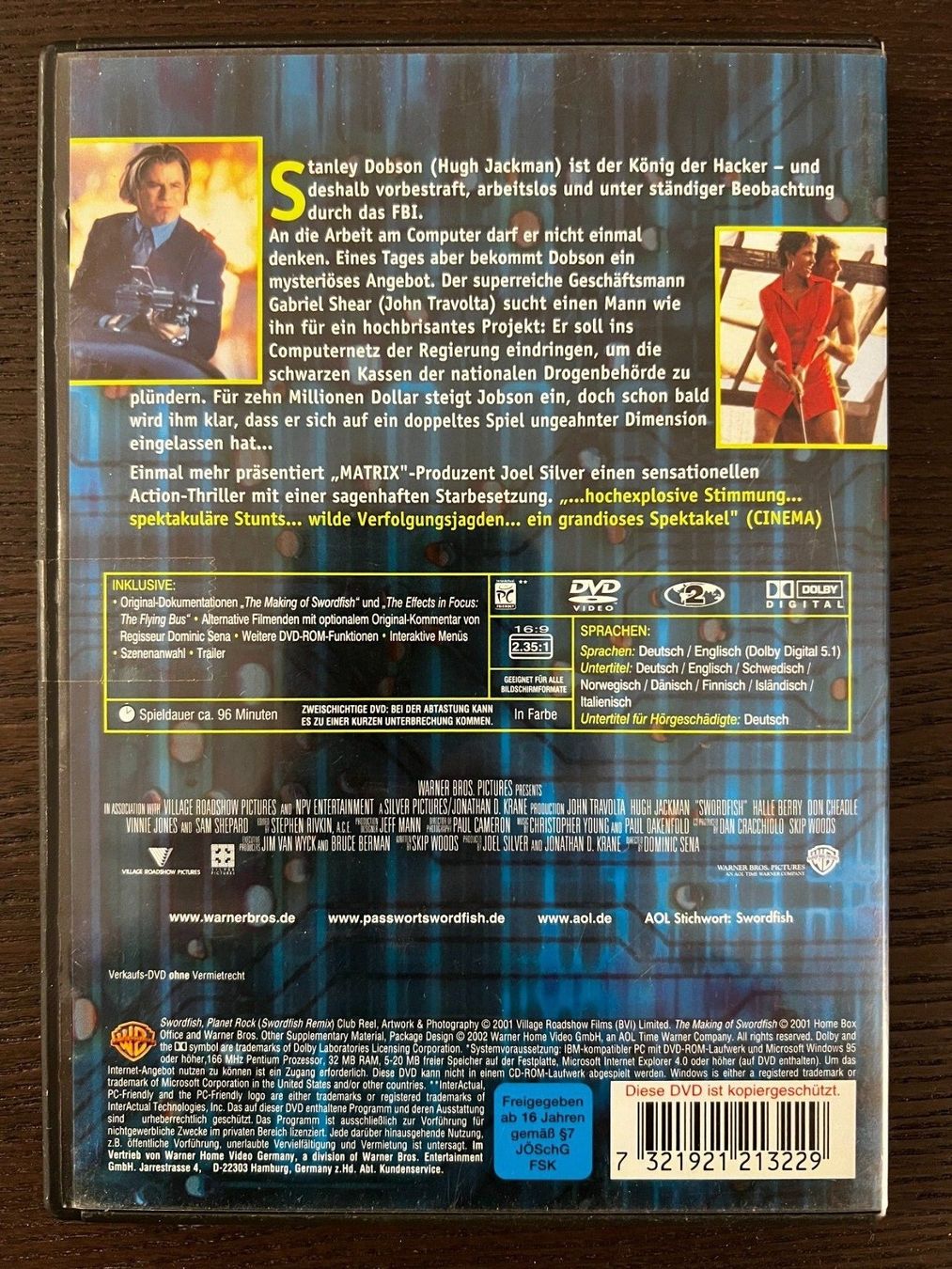 Tutti i DVDs: Passwort - Swordfish – Usato da Zürich venduto da FilmFreunde 1