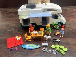 Playmobil Wohnmobil mit Zubehör und Figuren gebraucht