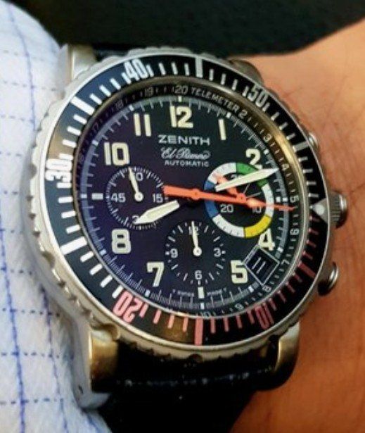 Zenith Uhren: Zenith El-primero Rainbow-flyback chronograph – Gebraucht aus Colombier VD von Xzbit