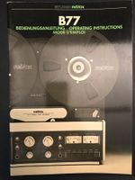 Revox B77, Bedienungsanleitung