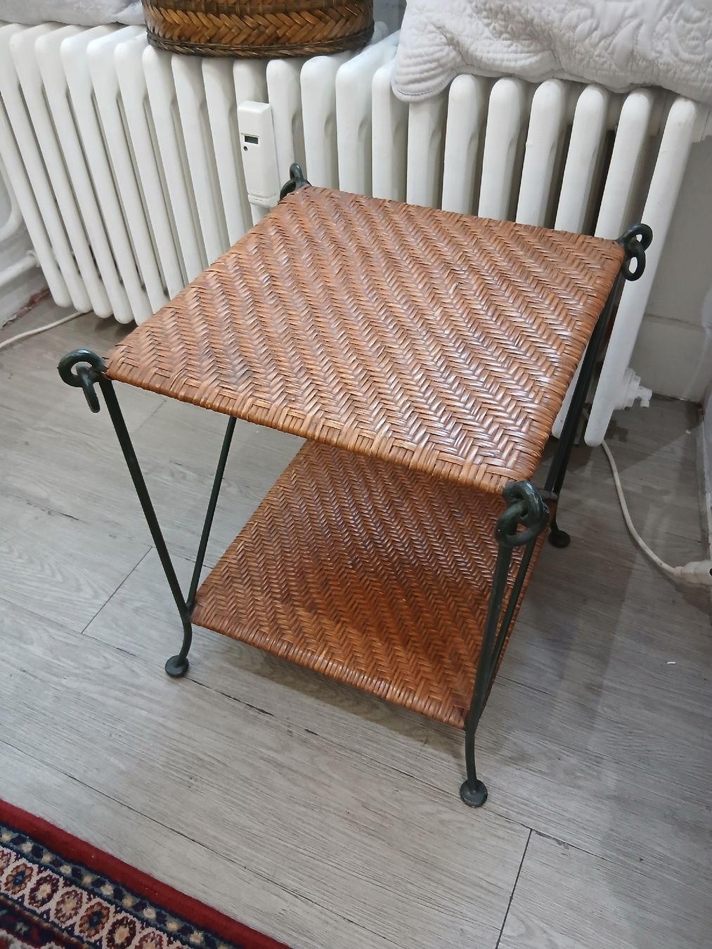 Tische: petite table bambou et métal – Gebraucht aus Genève von Mamaison2026