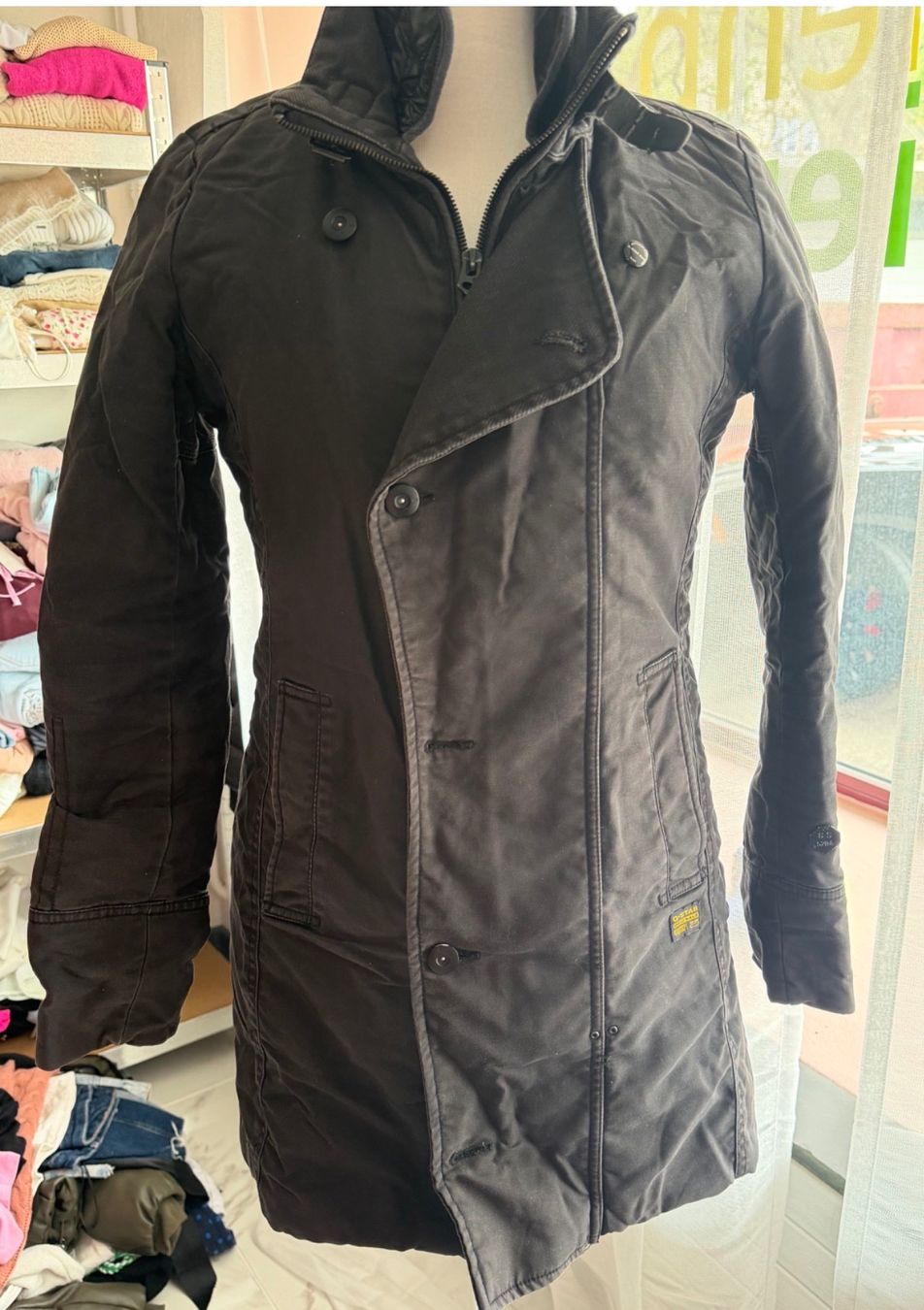 G-Star Manteaux: G-STAR SCHWARZER WINTERMANTEL Gr S – D'occasion à Arch par ellaisa84