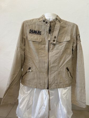 Vintage Pink Baumwolljacke, Gr. M, beige, guter Zustand!