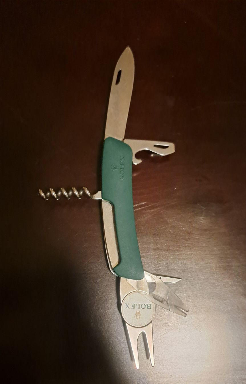 Rolex Taschenmesser: Rolex Alpine Green Swiss Golf Messer – Neu (gemäss Beschreibung) aus Niederrohrdorf von Pascal91. 1
