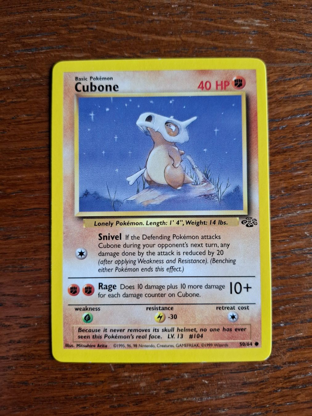 Pokémon Carte collezionabili: Pokemon Cubone Jungle Set 50/64 – Usato da Giornico venduto da ale_lc8k
