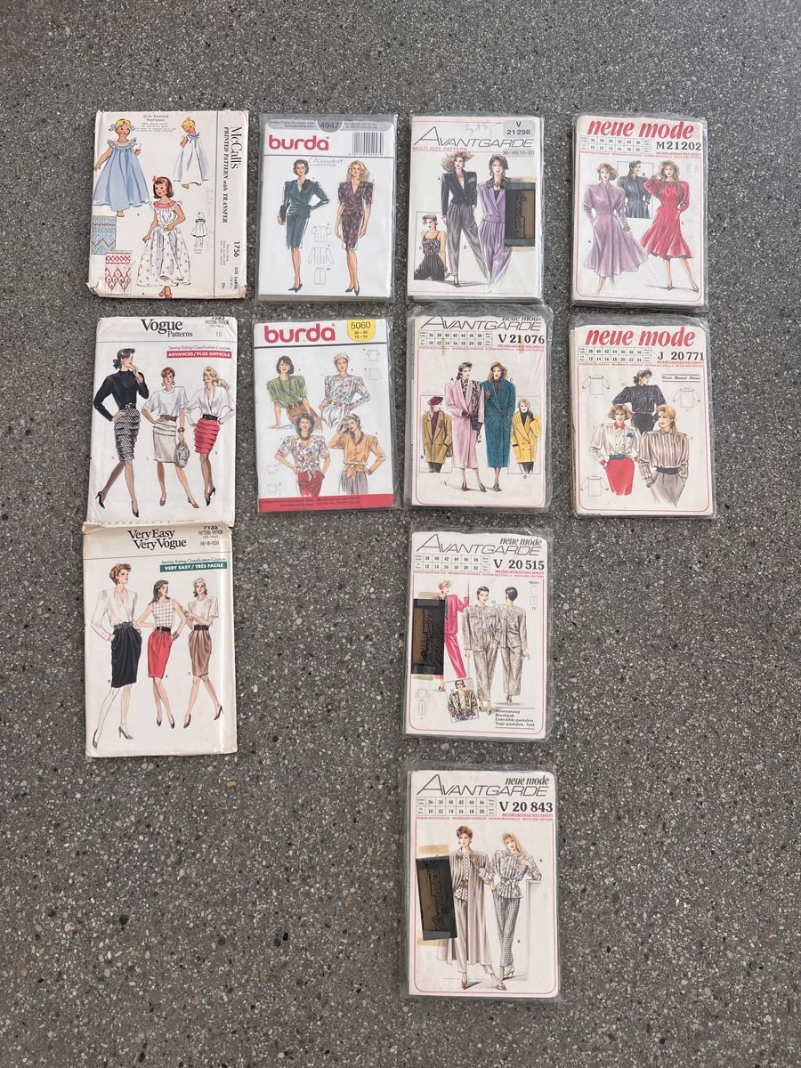 Schnittmuster: 11 vintage sewing patterns  – Neu und originalverpackt aus Lausanne von NYC67