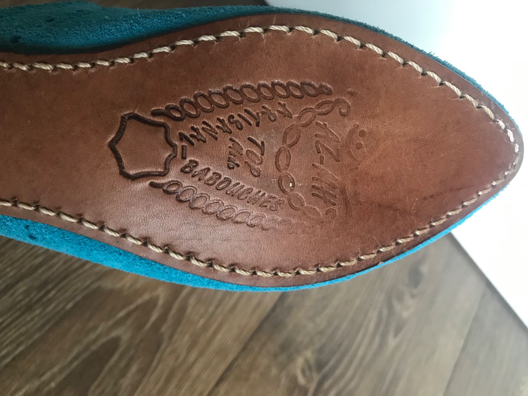 Damenschuhe: Babouche marocaine en daim neuf 37,5 – Gebraucht aus Grimisuat von eliseba88 6