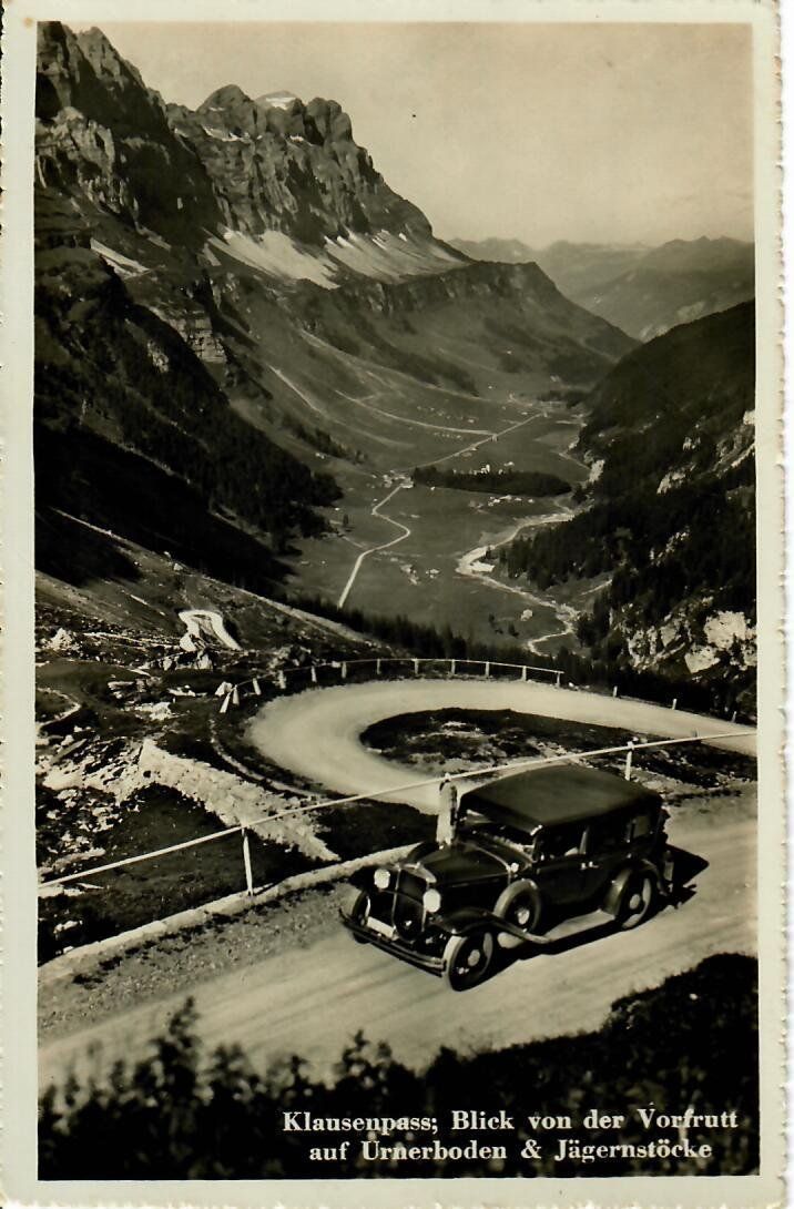 Cartoline postali: Klausenpass - altes Auto – Usato da Hochdorf venduto da Ziegel-16