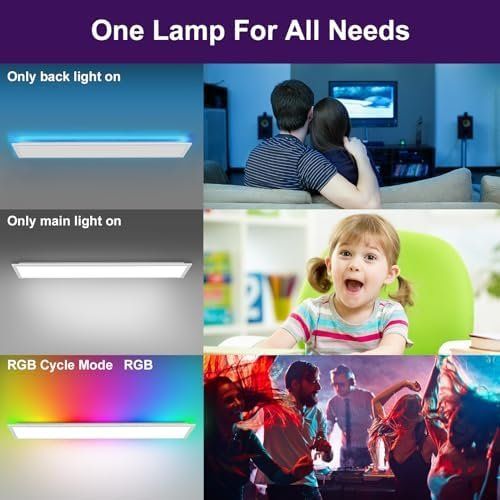 Lustres & lampes de plafonds: LED Panel Deckenleuchte Dimmbar Fernbedienung 100x25CM – Neuf avec emballage d'origine à Hundwil par pac_6jh8 6