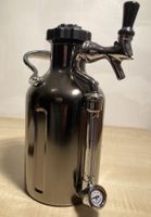 GrowlerWerks uKeg 64 schwarz verchromt - 1,9 l