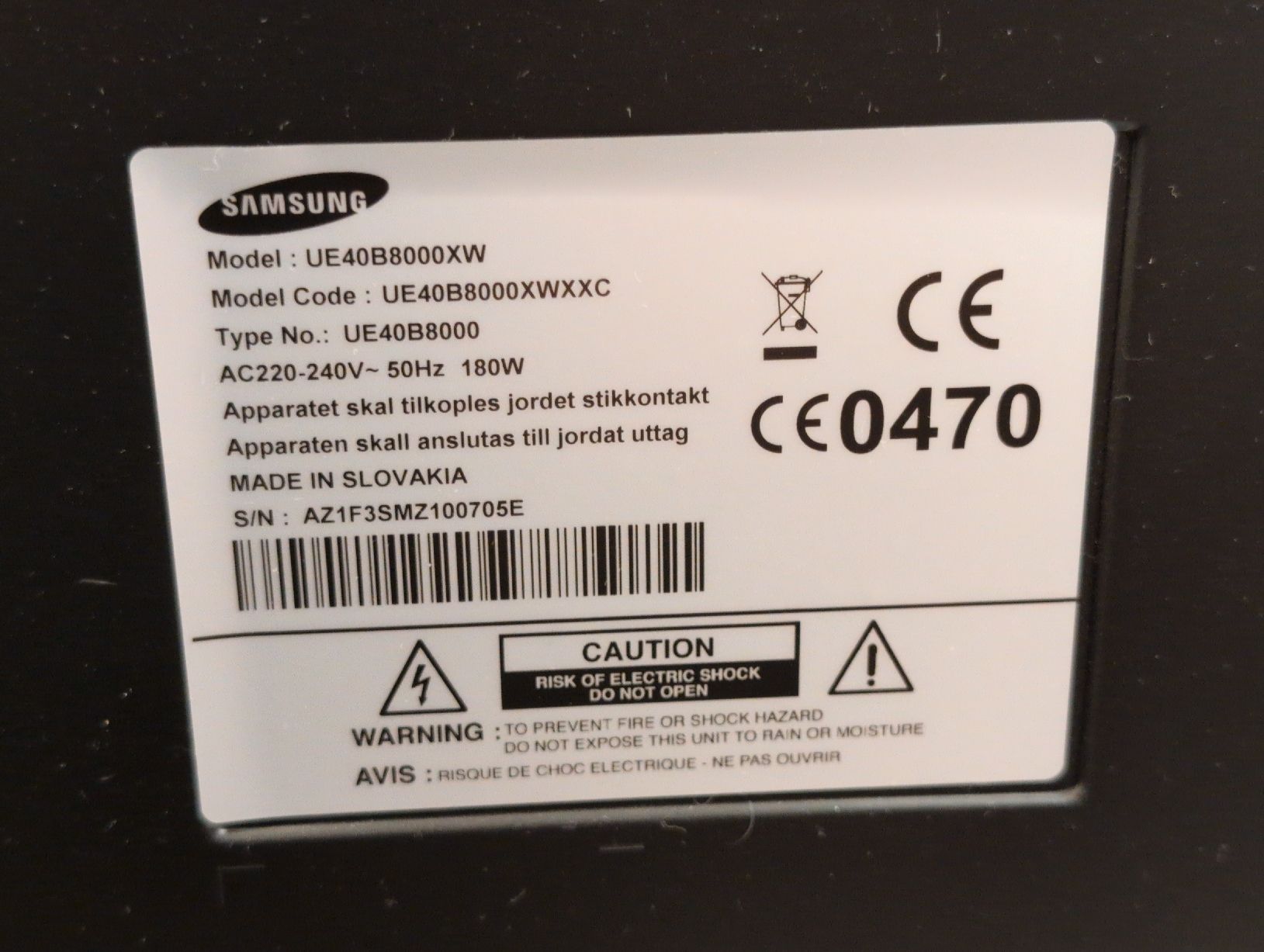 Samsung Televisori: Samsung TV UE40B8000XW – Usato da Volketswil venduto da mlauritse 2