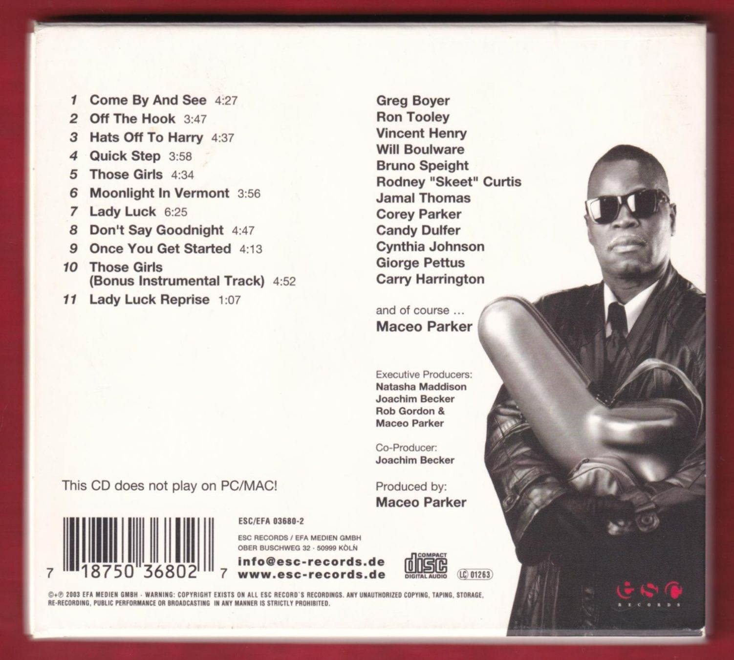 CDs: Maceo Parker - Made By Maceo (CD) – Gebraucht aus Zürich von Pfluftl2000 1