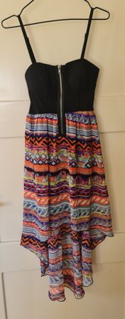 Lässiges, farbenfrohes Kleid Gr. XS