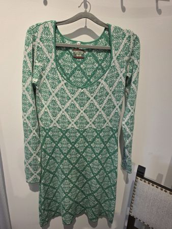 Strickkleid grün weiss Grösse L blutsgeschwister