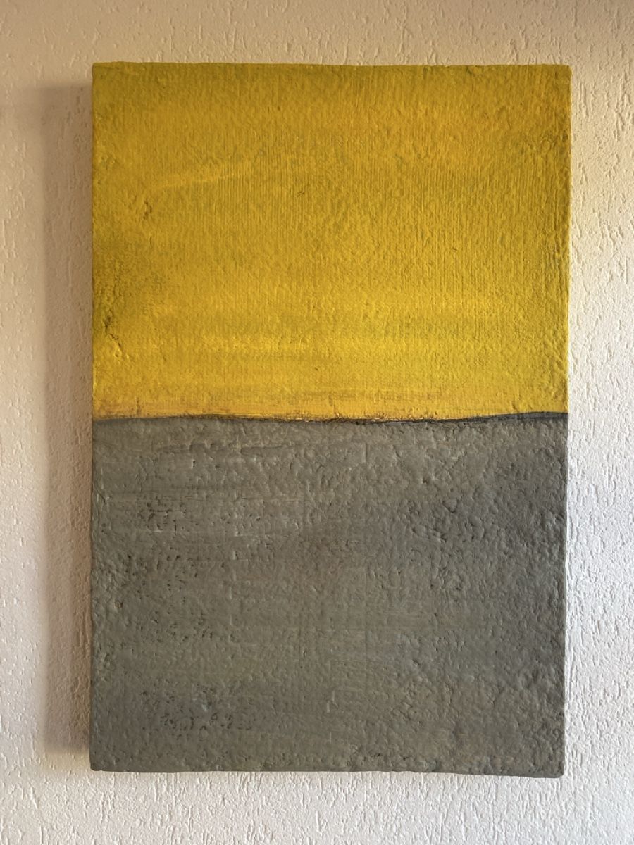 Foto & Immagini: Bild modern gelb grau 40/60 cm Unikat – Nuovo (secondo la descrizione) da Zuckenriet venduto da Rubin30 2