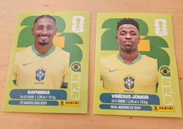FIFA WM 2026 Sticker Raphinha Vinicius Junior Brasil
