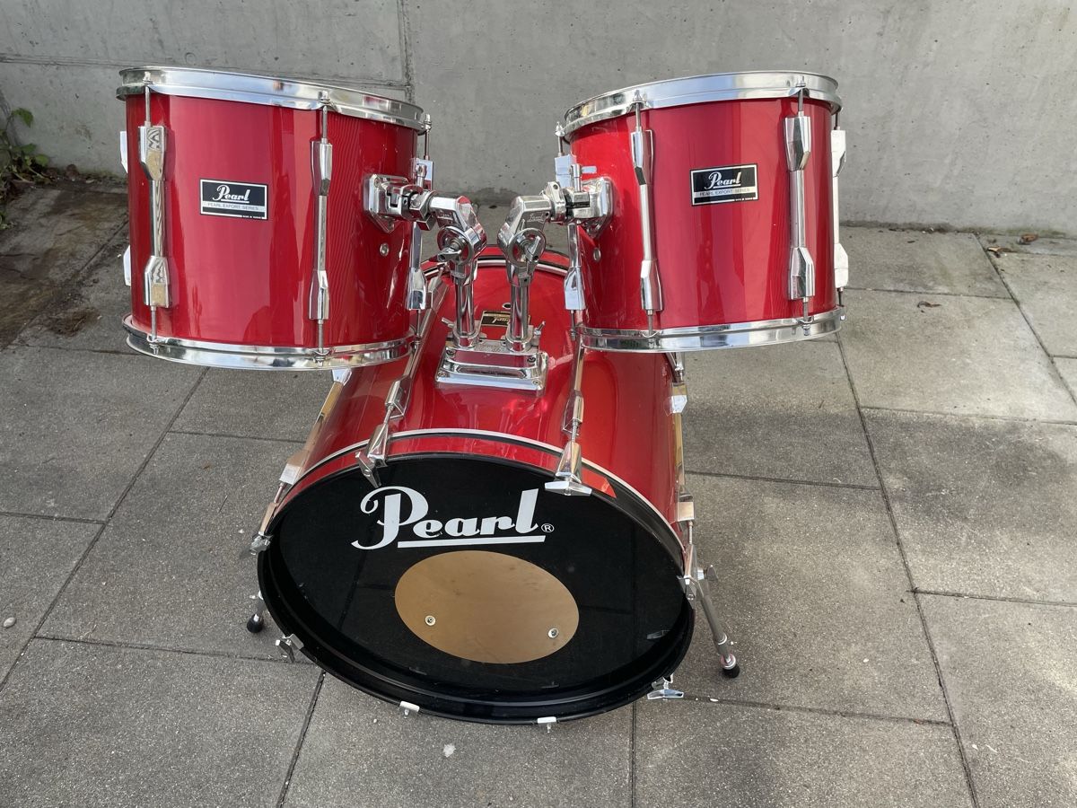 Strumenti musicali: Pearl Schlagzeug Komplettset rot – Usato da Utzigen venduto da fox_yn7n 9