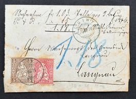 FALTBRIEF HELVETIA  5ER UND 10ER