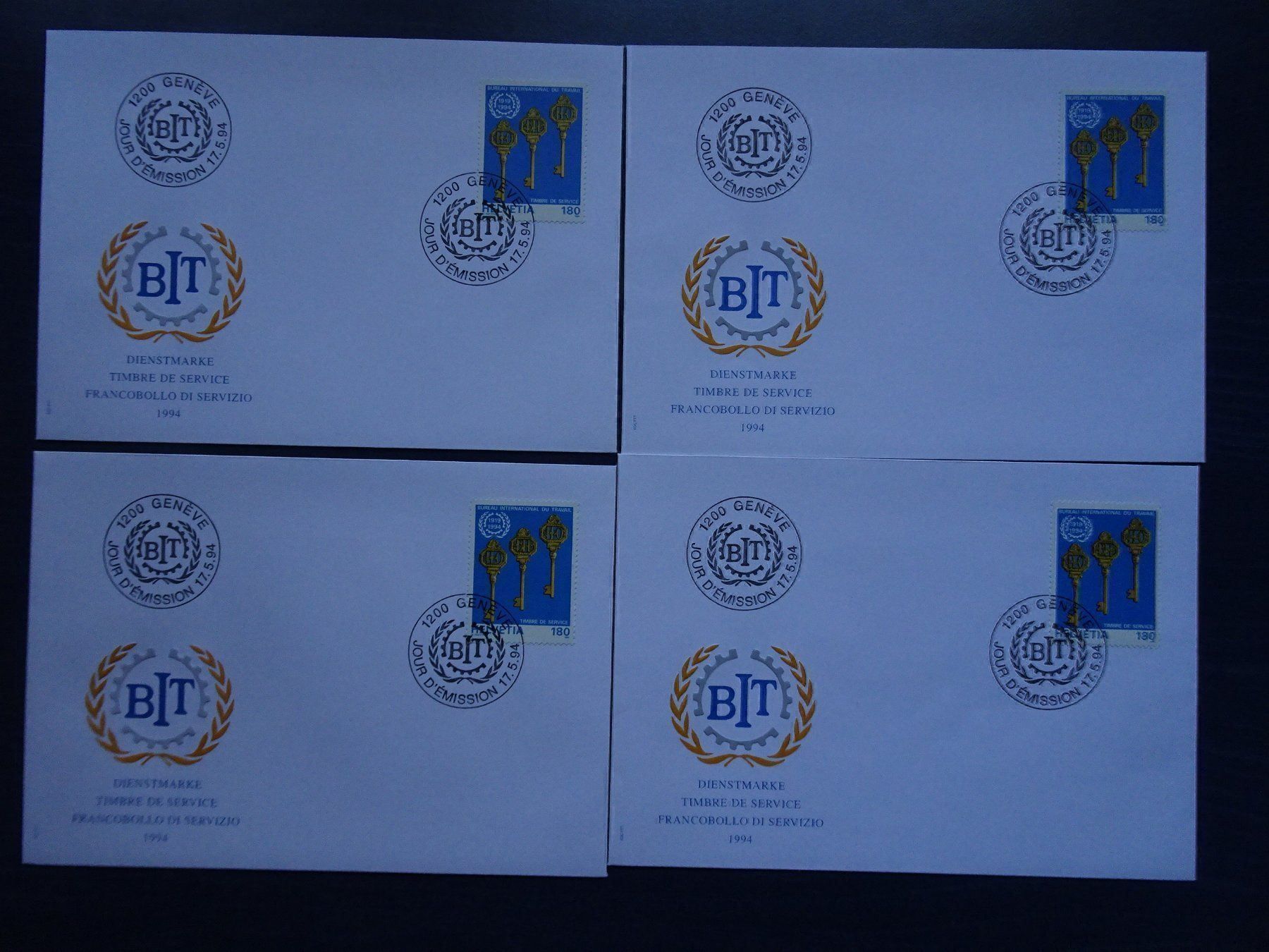 Tutti i francobolli: FDC  BIT  1994 – Nuovo (secondo la descrizione) da Aadorf venduto da Chnorli-Furz